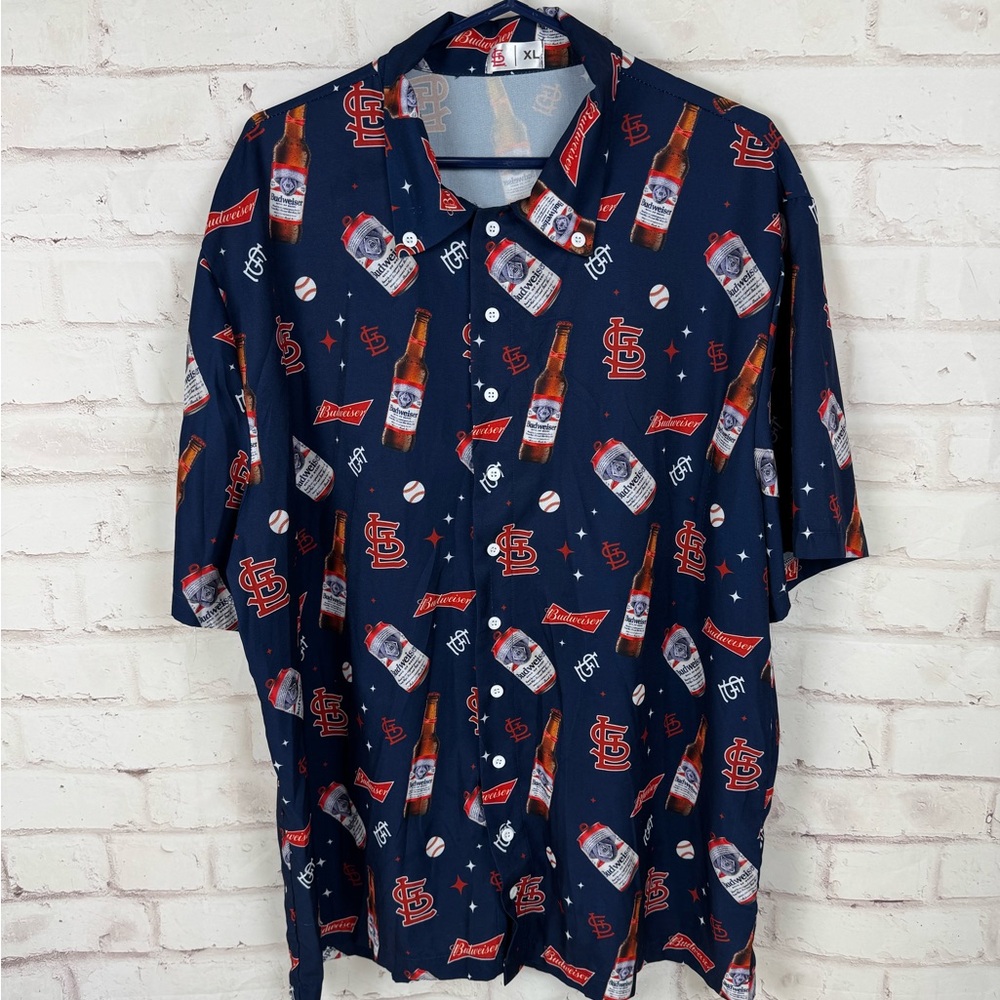 SGA St Louis Cardinals Budweiser Shirt Size XL
